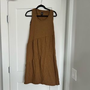 GAP midi tiered sleeveless t-shirt dress, size S Petite